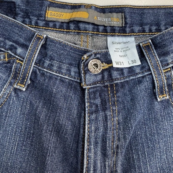 Levi's Silvertab Baggy Jeans Men's 31x30 Blue Denim Y2K Skater Relaxed Fit - Picture 7 of 11